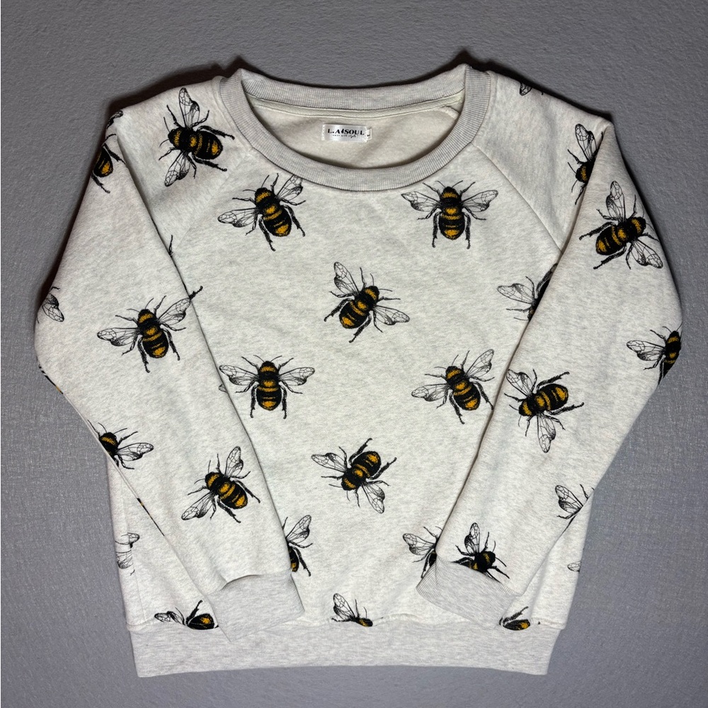 L.A. Soul Bee Graphic Crew Neck Pullover Women’s Size Medium